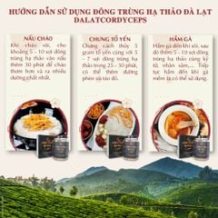 Nấm đông trùng hạ thảo khô đã được sấy thăng hoa giữ nguyên dưỡng chất, Dalat Cordyceps, 10gr, 4 hộp