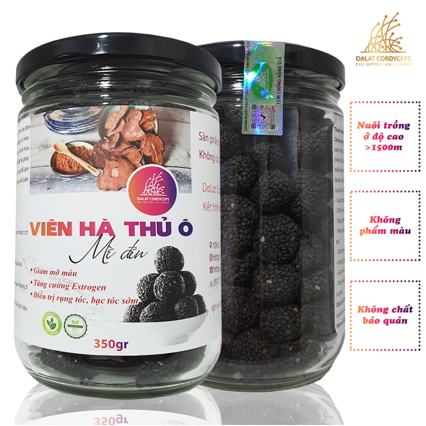 Viên hà thủ ô đỏ mè đen, DaLat Cordyceps