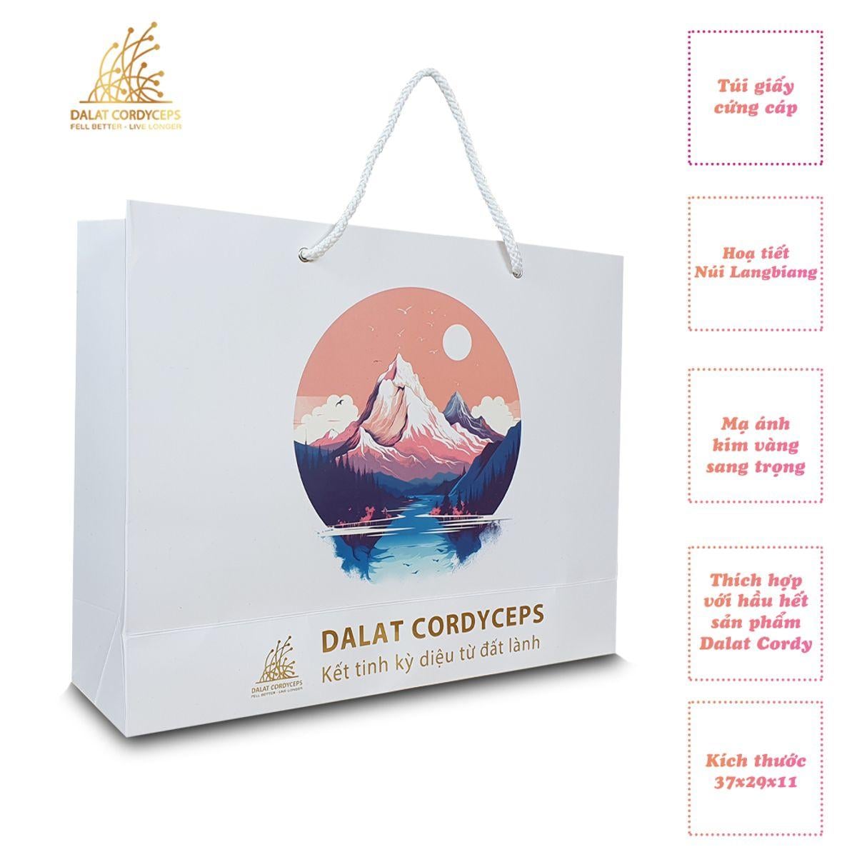 Túi giấy quà tặng cao cấp - Dalat Cordyceps
