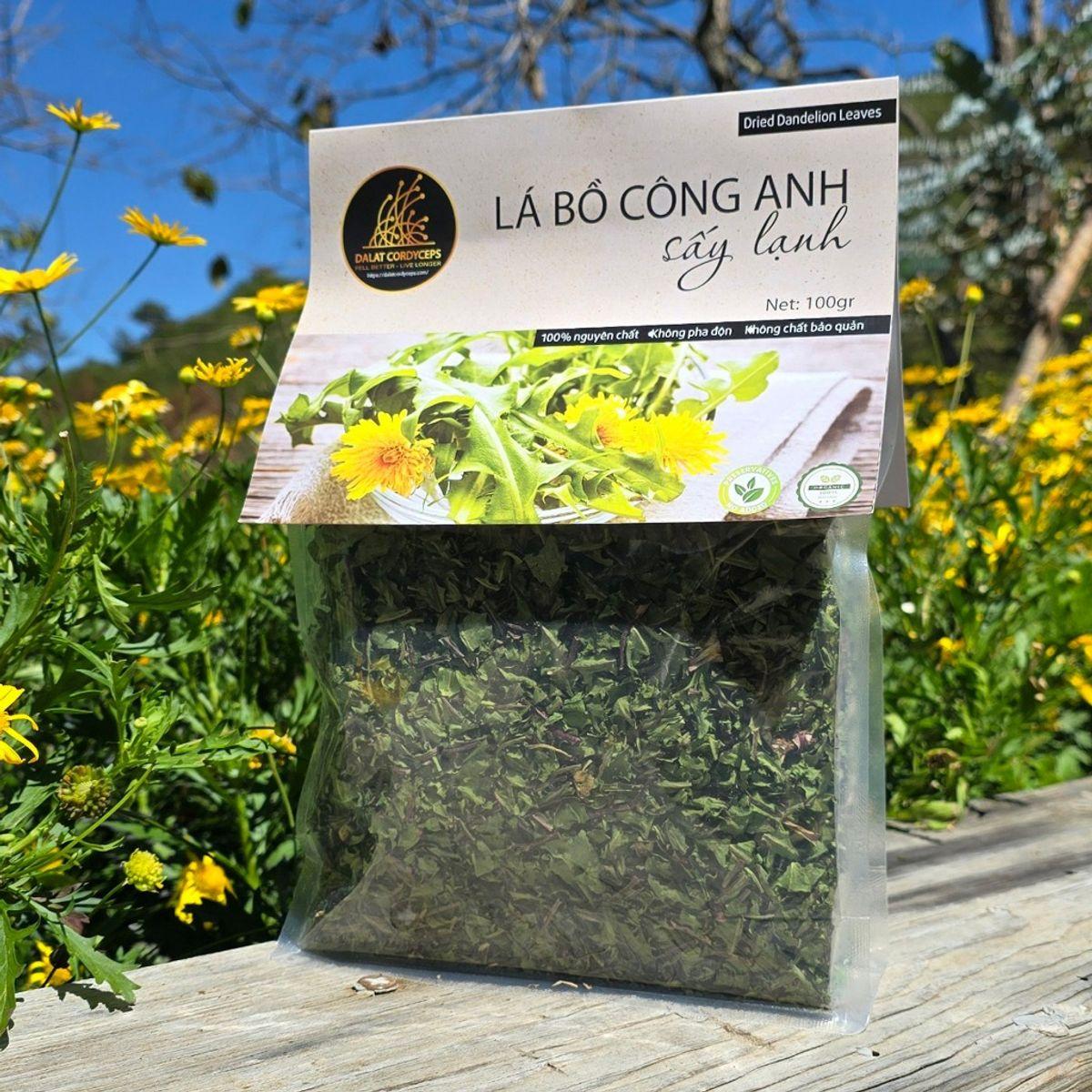 Trà thảo mộc lá bồ công anh sấy lạnh - Dalat Cordyceps