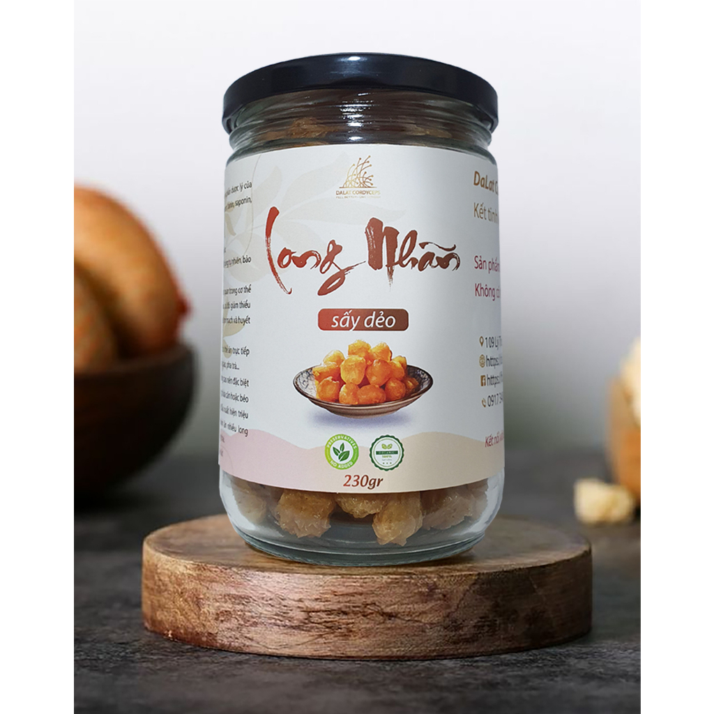 Long nhãn sấy khô - Dalat Cordyceps - loại thượng hạng