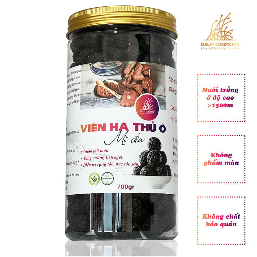 Viên hà thủ ô đỏ mè đen, DaLat Cordyceps