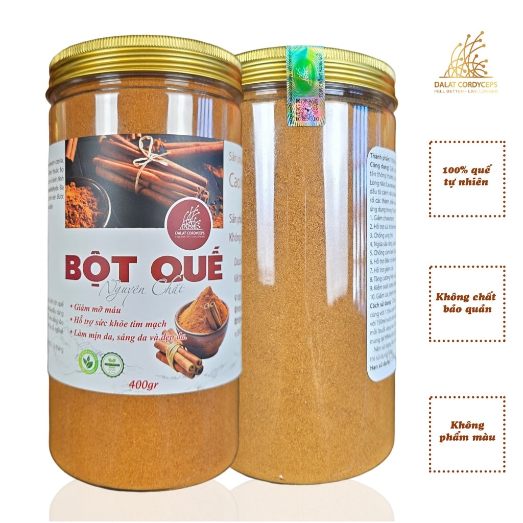 Bột quế sấy lạnh nguyên chất - Dalat Cordyceps