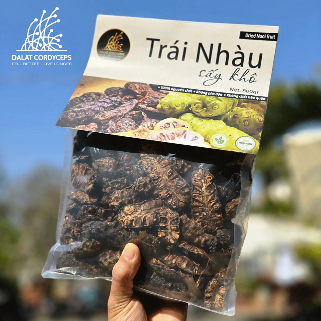 Thảo mộc trái nhàu sấy khô túi zip tiện dụng Dalat Cordyceps