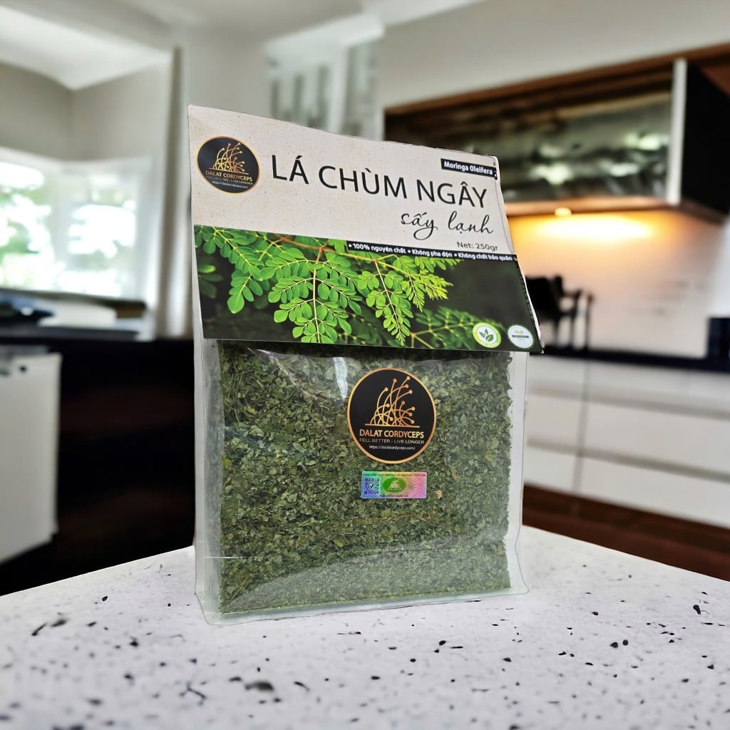 Trà lá chùm ngây sấy lạnh - Dalat Cordyceps