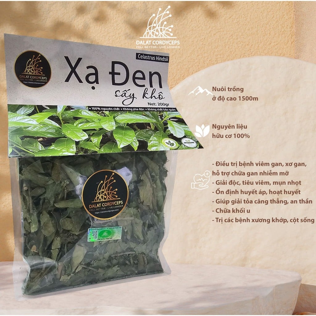 Trà lá cây xạ đen loại lá đã được sấy khô, Dalat Cordyceps