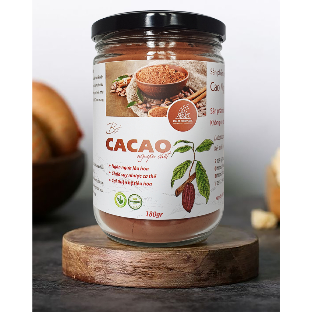Bột cacao nguyên chất,, Dalat Cordyceps