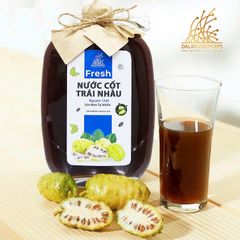 Nước cốt trái nhàu được làm từ trái nhàu tươi được lên men tự nhiên - Dalat Cordyceps