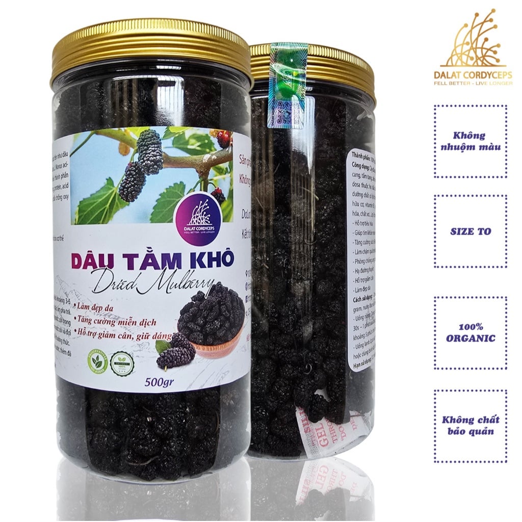 Quả dâu tằm khô sấy lạnh - Dalat Cordyceps