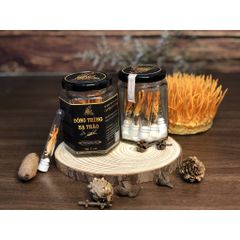 Đông trùng hạ thảo ký chủ nhộng tầm,,Dalat Cordyceps, lọ  25 - 50 con
