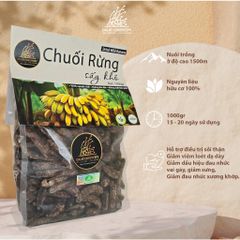 Túi Zip chuối hột rừng sấy khô  tiện dụng Dalat Cordyceps