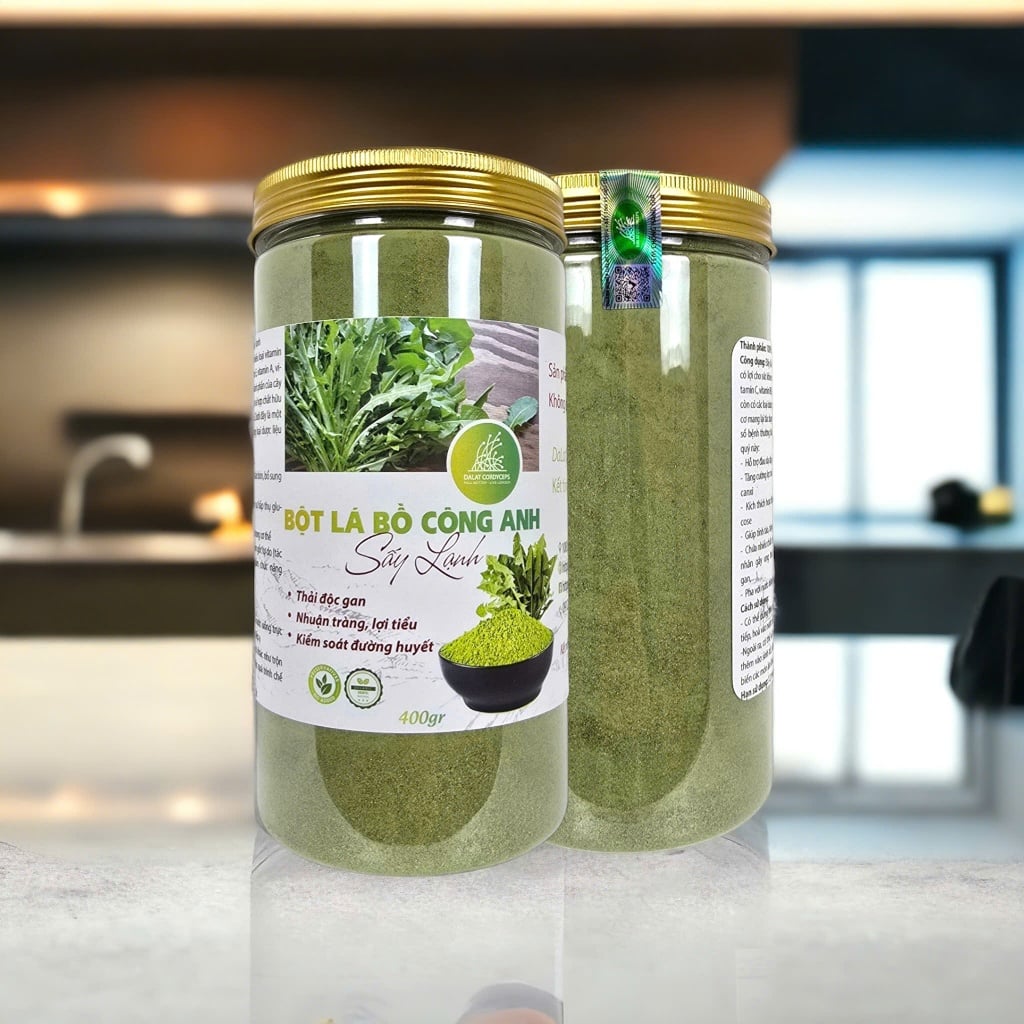 Bột lá bồ công anh sấy lạnh - Dalat Cordyceps