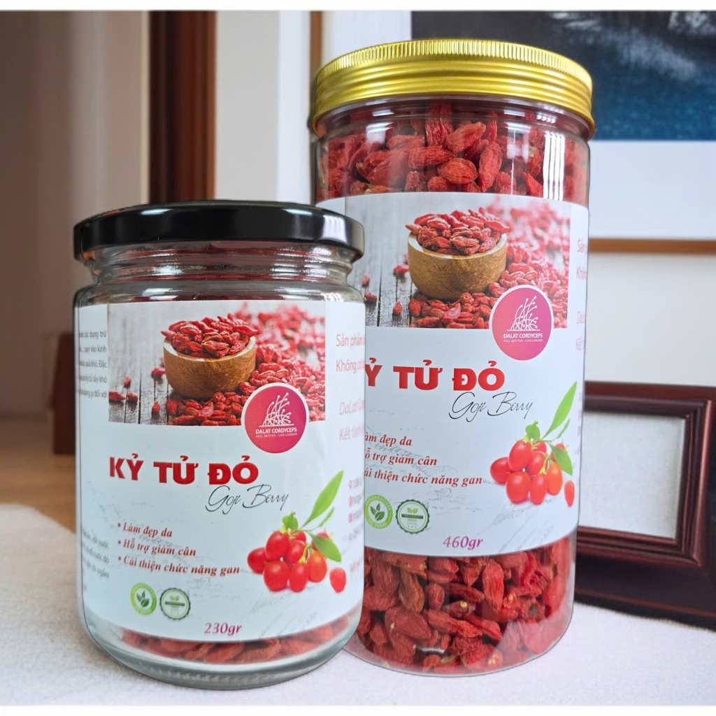 Kỷ tử đỏ sấy khô - Dalat Cordyceps - loại thượng hạng