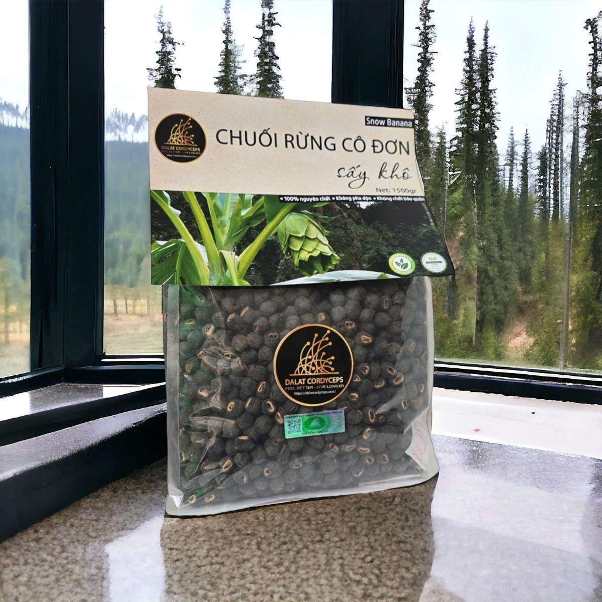 Hạt chuối rừng cô đơn sấy khô - Dalat Cordyceps - 1500gr