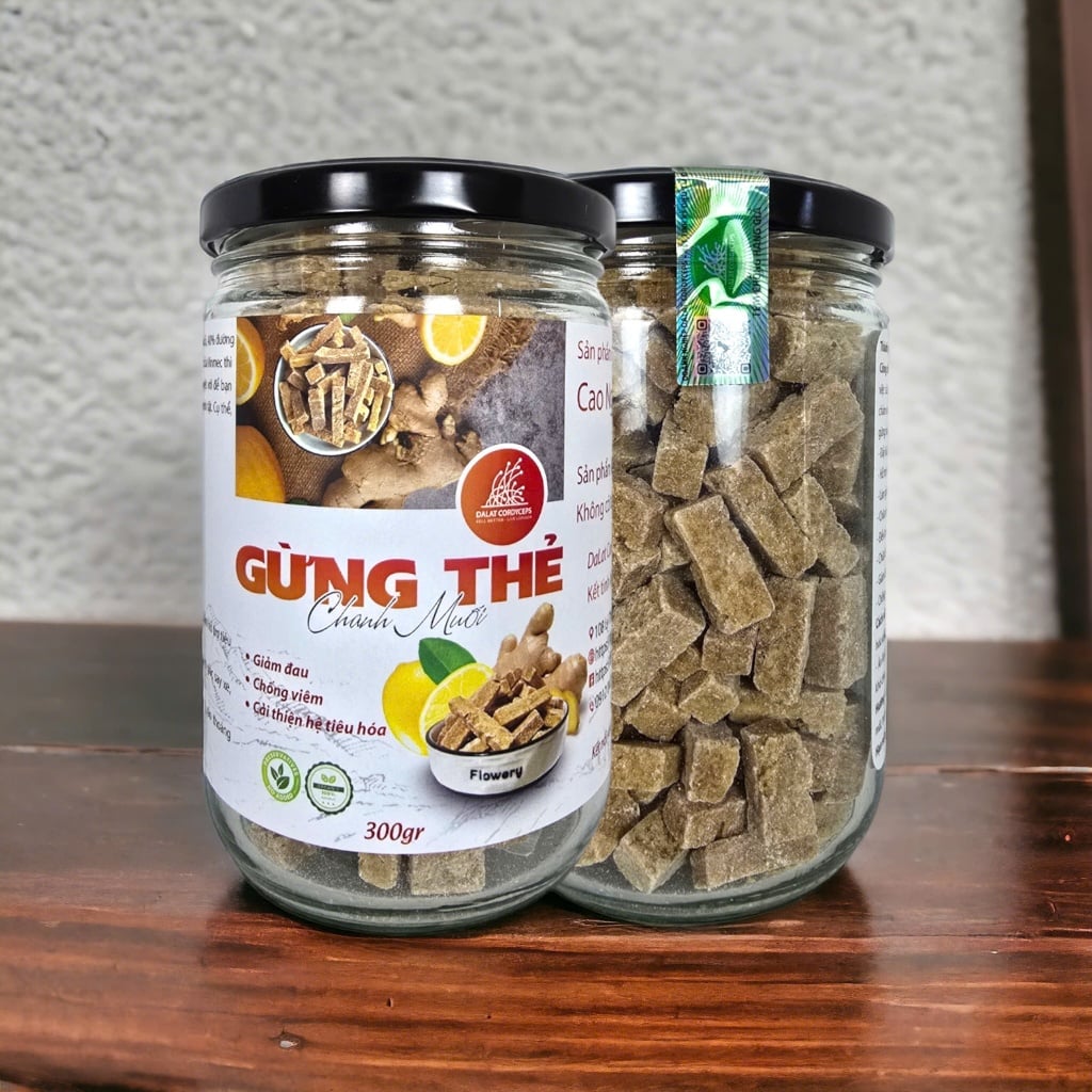 Gừng thẻ cay nồng vị chanh muối nhẹ - Dalat Cordyceps