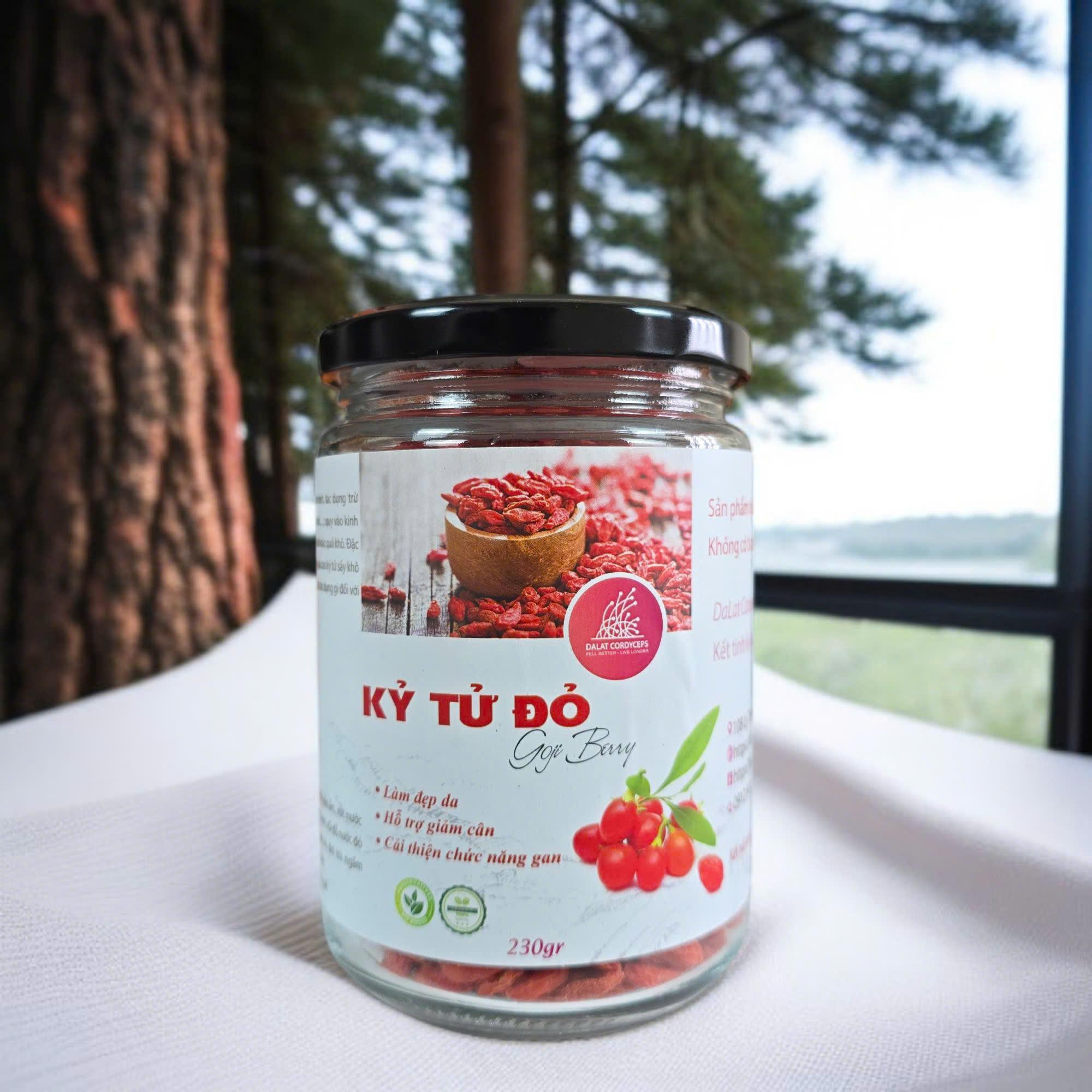 Kỷ Tử Đỏ Khô 230gr/450gr - Dalat Cordyceps loại cao cấp