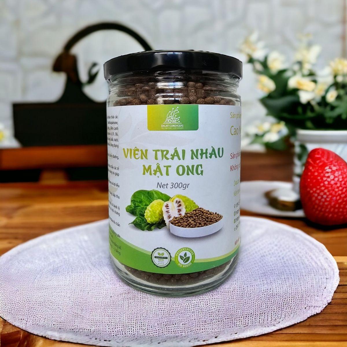 Viên thảo mộc trái nhàu mật ong - Dalat Cordyceps