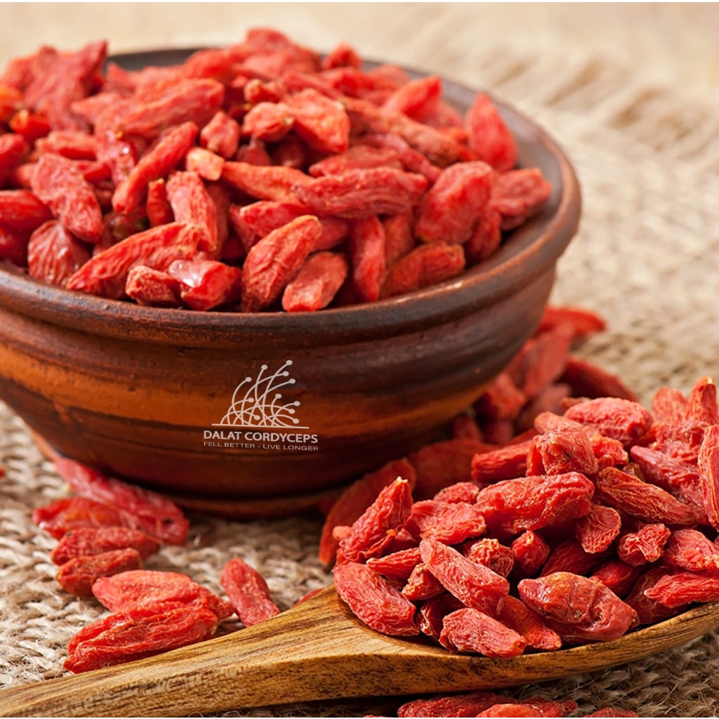 Kỷ tử đỏ sấy khô - Dalat Cordyceps - loại thượng hạng