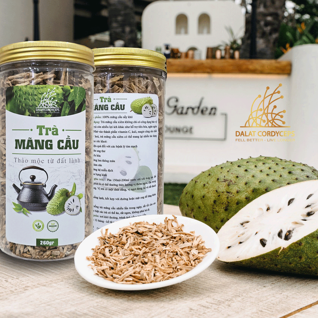 Trà thảo mộc mãng cầu xiêm sấy lạnh - Dalat Cordyceps