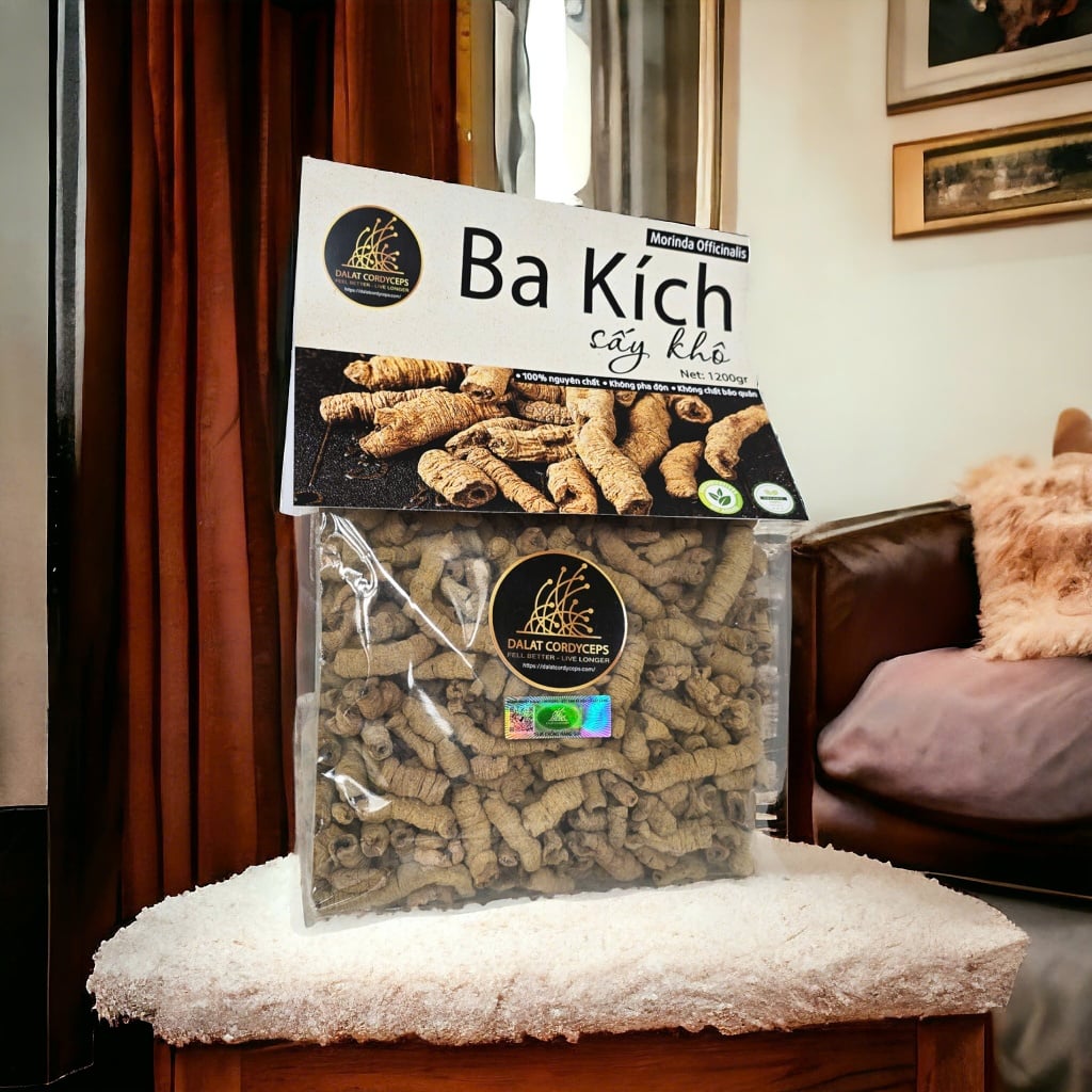 Ba kích tím khô rút lõi Dalat Cordyceps