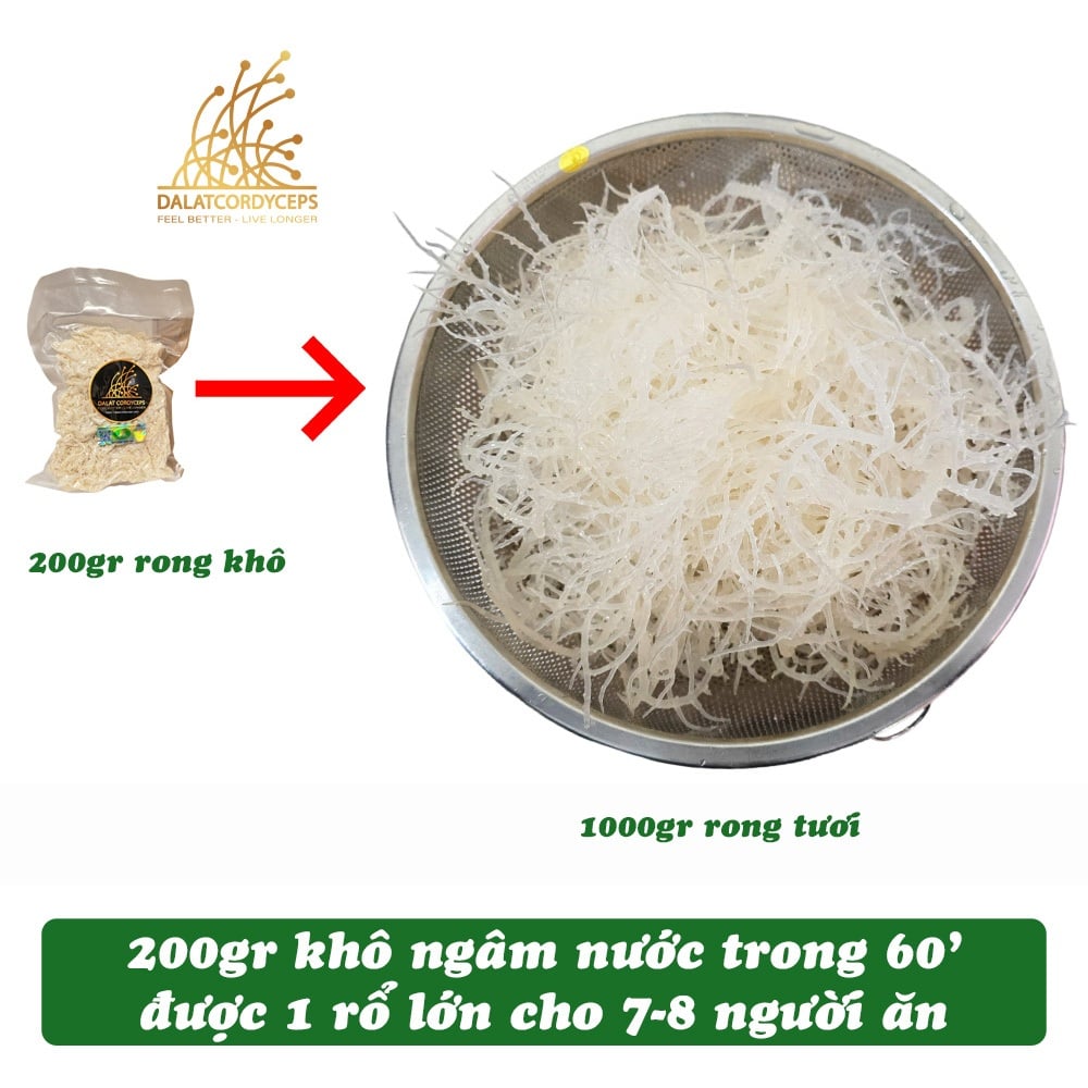 Rong sụn biển sấy khô - Dalat Cordyceps - 200gr