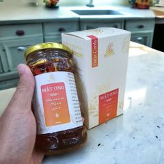 Mật ong ngâm đông trùnġ hạ thảo, kỷ tử đỏ, táo đỏ - Hộp cao cấp