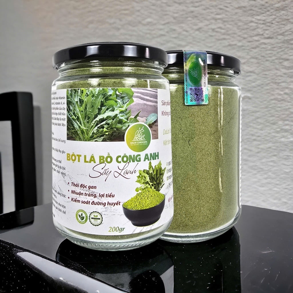 Bột lá bồ công anh sấy lạnh - Dalat Cordyceps