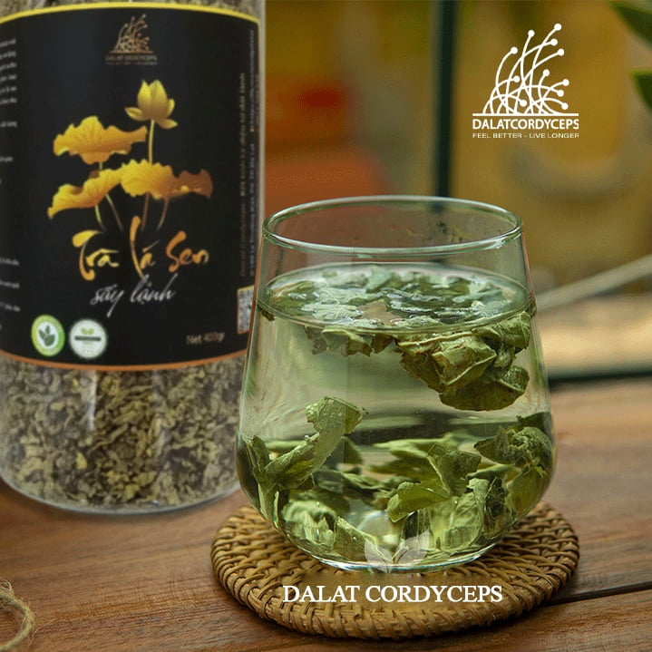 Trà lá sen non vo viên - Dalat Cordyceps
