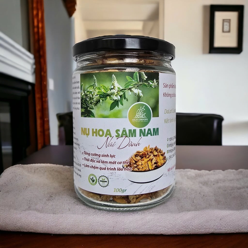 Nụ hoa sâm nam núi Dành khô sấy lạnh Dalat Cordyceps