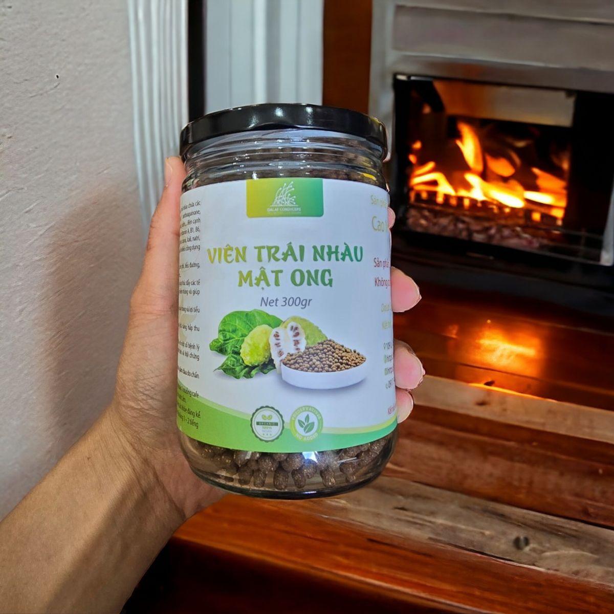 Viên thảo mộc trái nhàu mật ong - Dalat Cordyceps