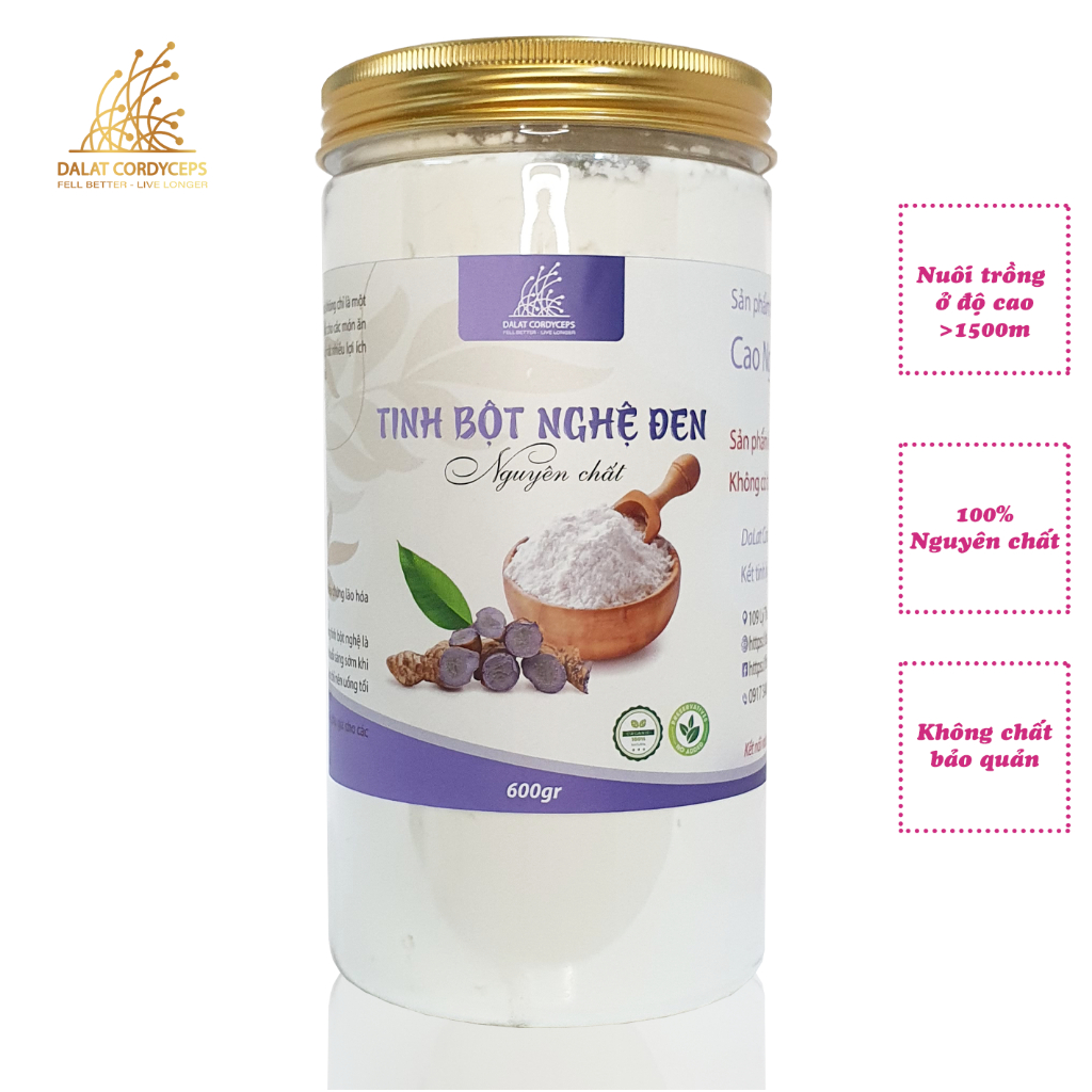 Tinh bột nghệ nguyên chất - Dalat Cordyceps - Loại thượng hạng