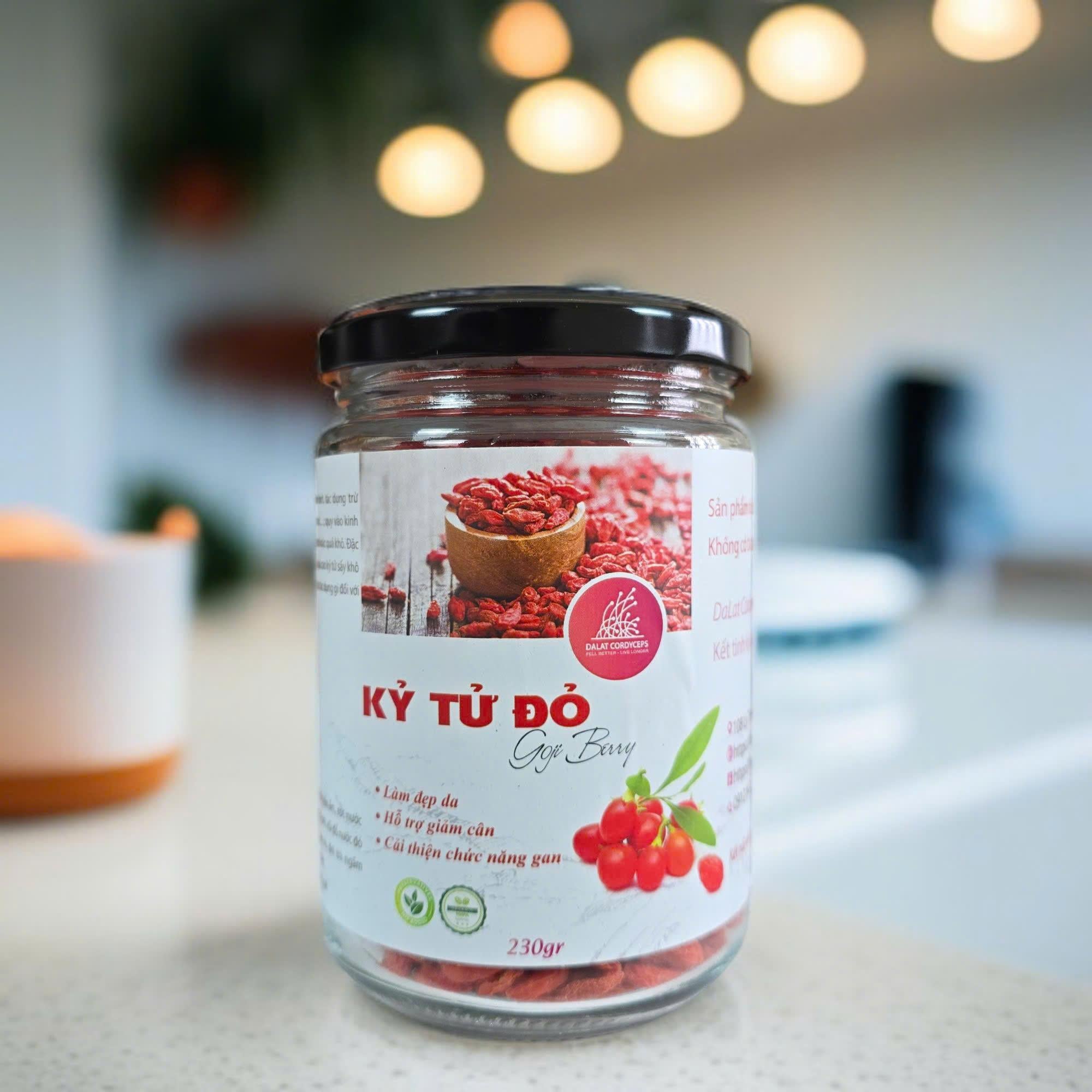 Kỷ Tử Đỏ Khô 230gr/450gr - Dalat Cordyceps loại cao cấp