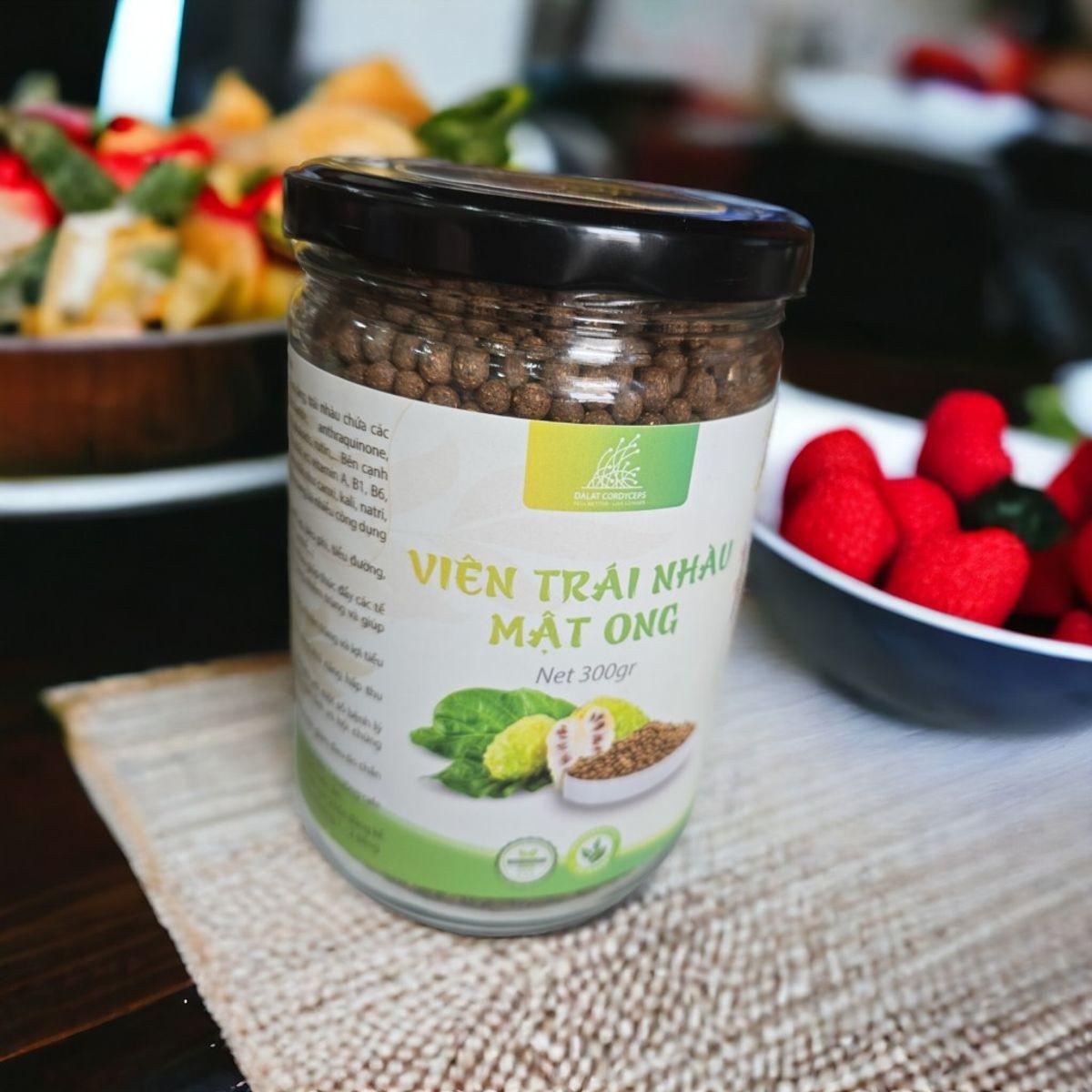 Viên thảo mộc trái nhàu mật ong - Dalat Cordyceps