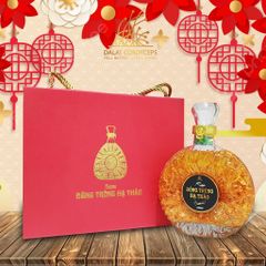 Nấm đông trùng hạ thảo tươi ngâm rượu trong chai thuỷ tinh XO  - Hộp giấy cao cấp