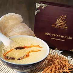 Đông trùng hạ thảo ký chủ nhộng tầm,,Dalat Cordyceps, lọ  25 - 50 con