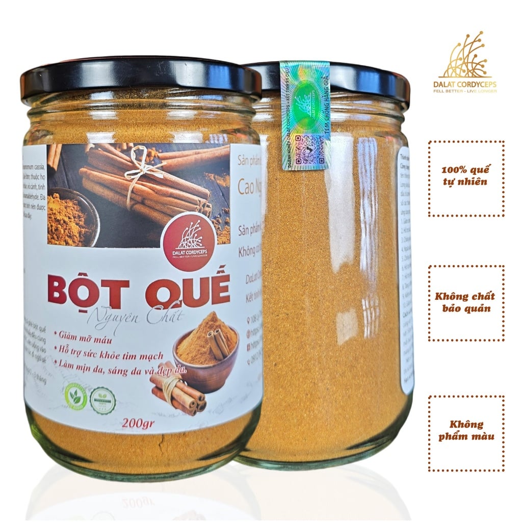 Bột quế sấy lạnh nguyên chất - Dalat Cordyceps