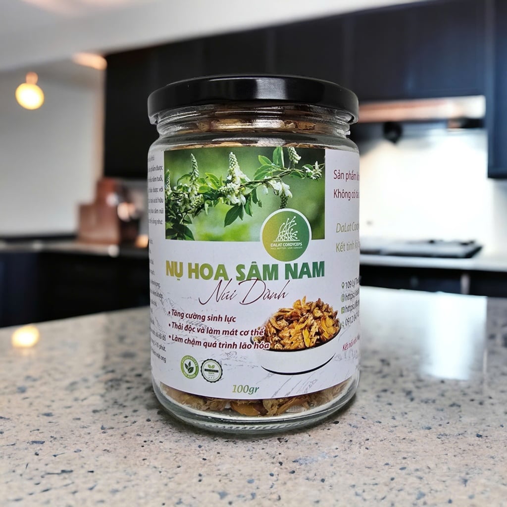 Nụ hoa sâm nam núi Dành khô sấy lạnh Dalat Cordyceps