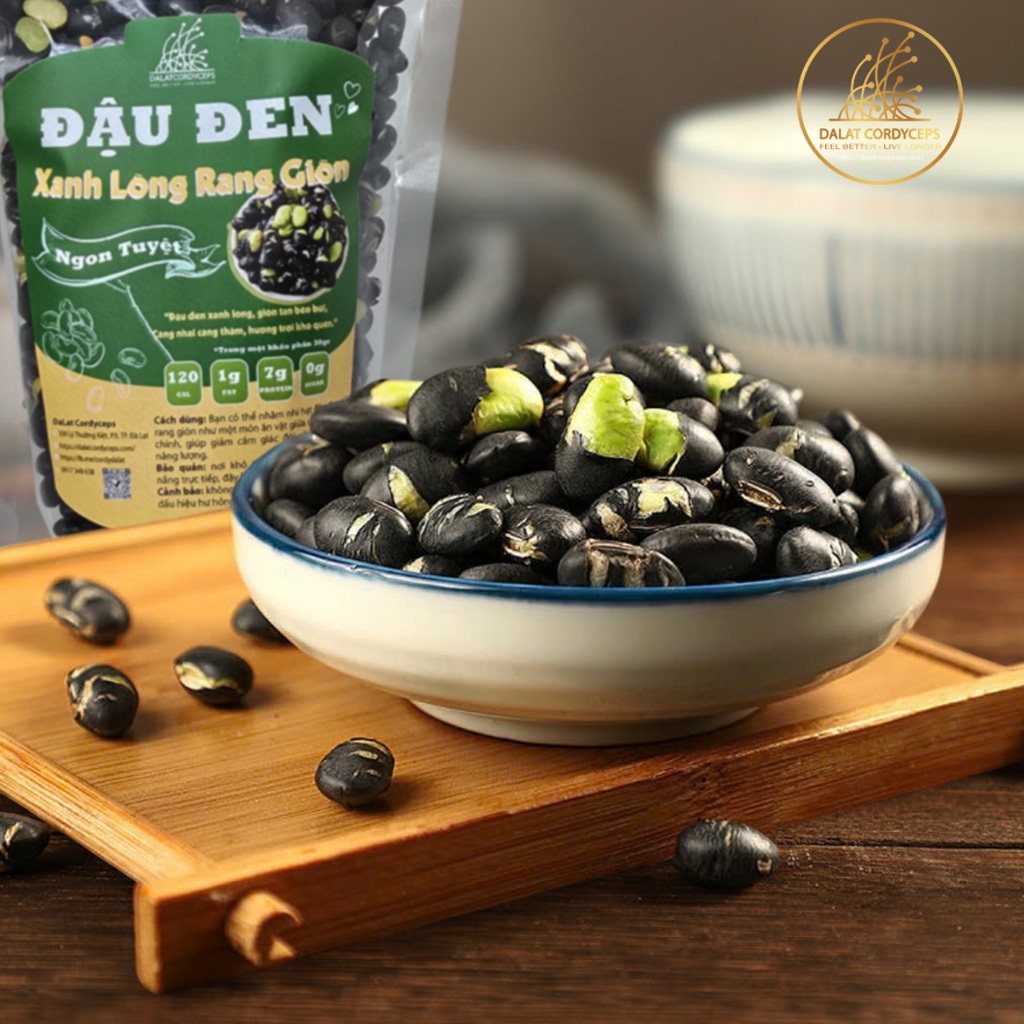 Hạt đậu đen xanh lòng rang giòn - Dalat Cordyceps