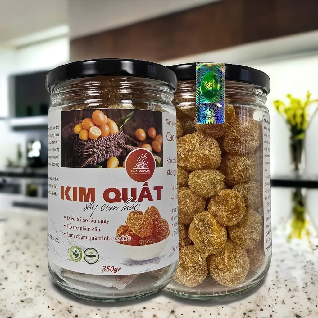 Kim quất sấy cam thảo Dalat Cordyceps