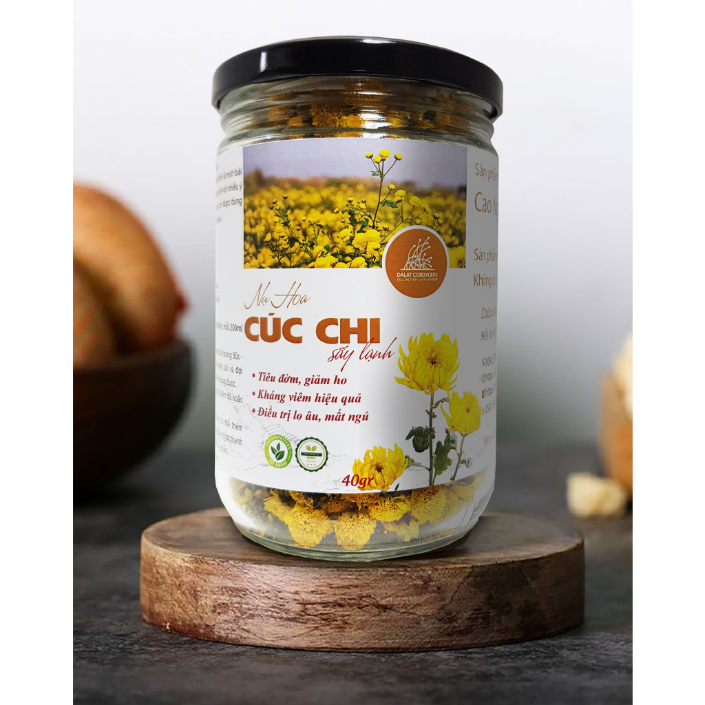 Trà thảo mộc nụ hoa cúc chi sấy lạnh - Dalat Cordyceps
