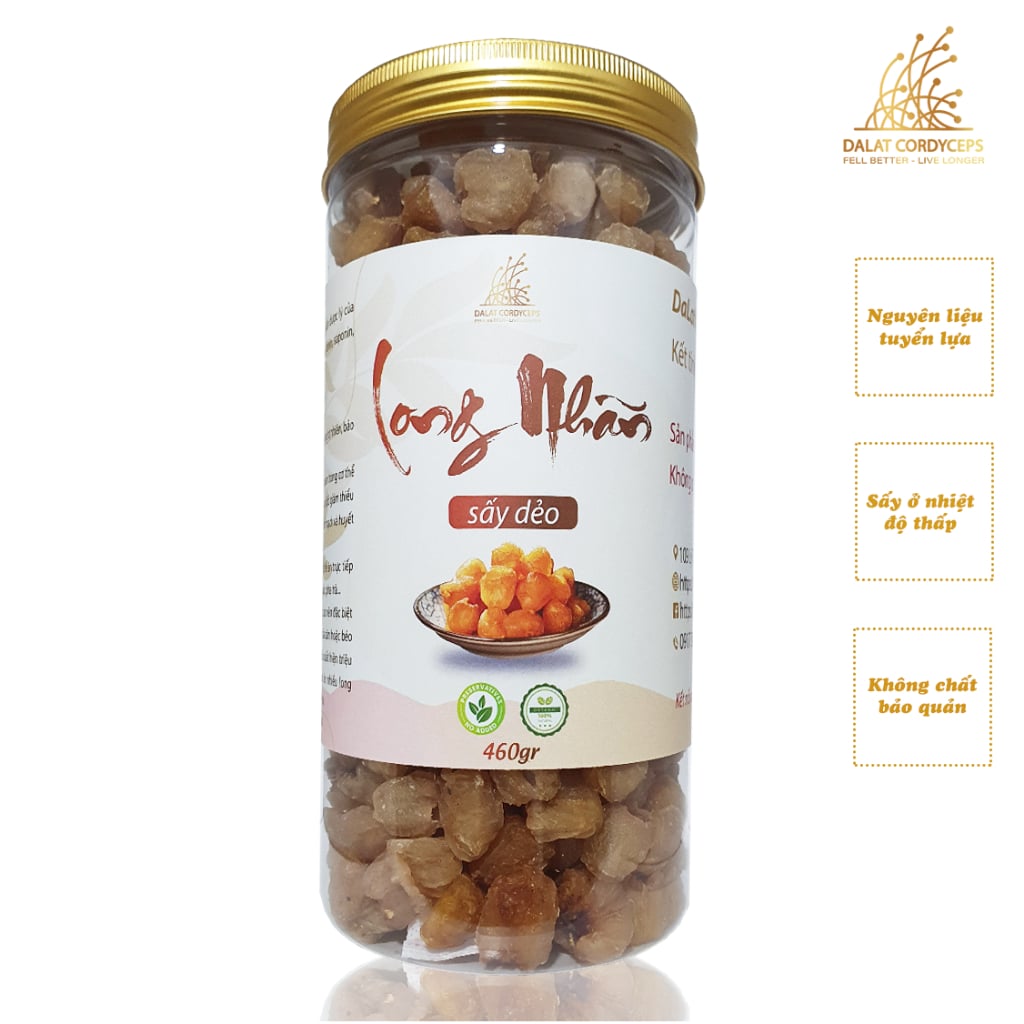 Long nhãn sấy khô - Dalat Cordyceps - loại thượng hạng