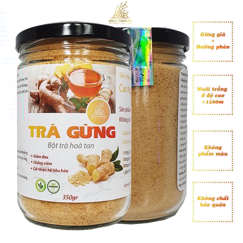 Trà gừng hòa tan - Dalat Cordyceps