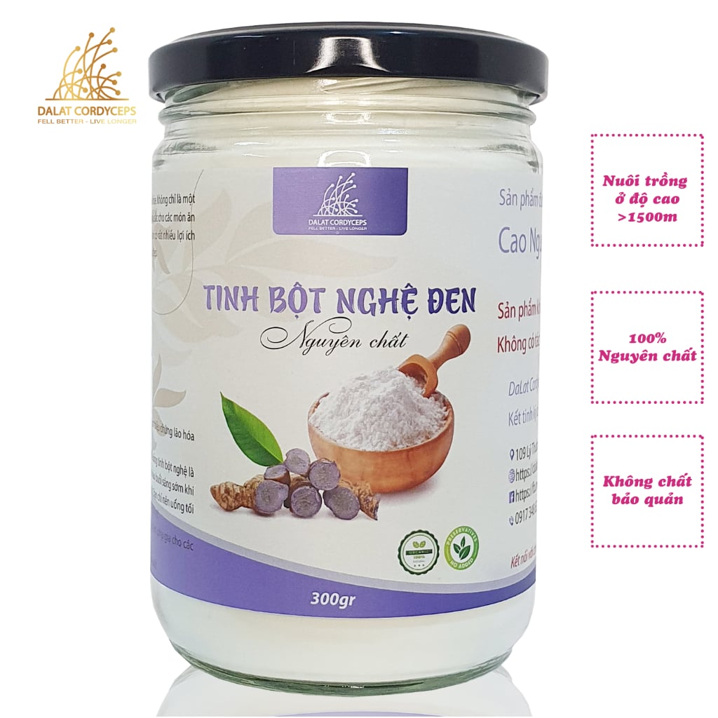 Tinh bột nghệ nguyên chất - Dalat Cordyceps - Loại thượng hạng