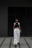  QUẦN TRẮNG DÀI DÂY RÚT ORIGAMI WAIST PANTS    -    S705Q1 