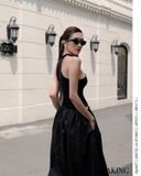  VÁY ĐEN DÀI BỒNG Black Balloon Skirt -  V952 