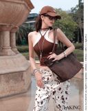  Mocha Carry Tote  TÚI NÂU  P281 