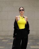  ÁO KHOÁC ĐEN NHUNG Noir Velvet Frame Jacket S733A5 