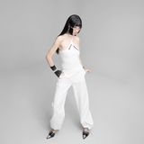  QUẦN TRẮNG DÀI DÂY RÚT ORIGAMI WAIST PANTS    -    S705Q1 