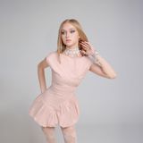  TIME PINKY DRESS ĐẦM HỒNG NUDE D7911 