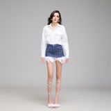  FEATHER JEAN SKIRT VÁY JEAN V1031 